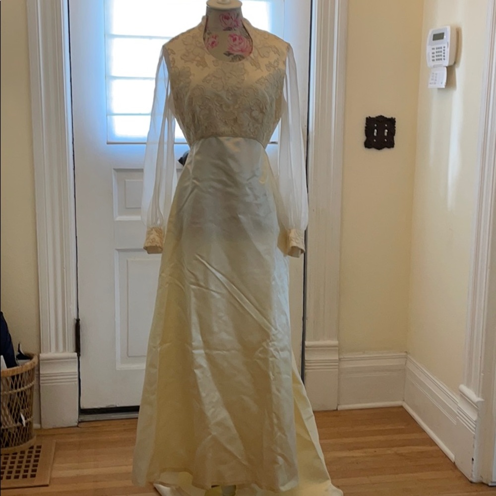 Vintage handmade wedding dress